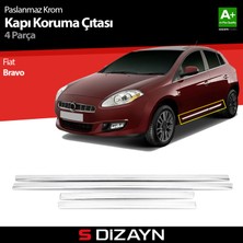 S-Dizayn Fiat Bravo Kapı Koruma Çıtası Krom 2008-2013