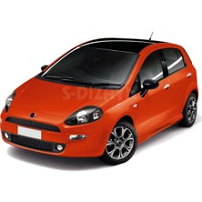 S-Dizayn Fiat Grande Punto Krom Kapı Kolu 4 Kapı 8 Prç 2006-2018 (Çerçeveli)