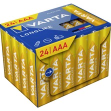 Varta 4103 Longlife Alkalin Aaa Ince Pil 24’lü Paket (Made In Germany)