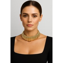Liveyn Design Aurora Gold Choker Kolye
