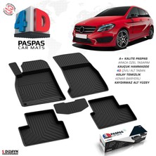 S-Dizayn Mercedes B Serisi W246 4D Havuzlu Paspas 2012-2018 A+Kalite
