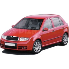 S-Dizayn Skoda Fabia Krom Cam Çıtası 4 Prç. 2000-2007