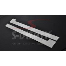 S-Dizayn Fiat Doblo Krom Sürgülü Kapı Çıtası 2 Prç 2010-2022