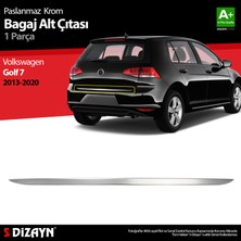 S-Dizayn VW Golf 7 Krom Bagaj Alt Çıta 2013-2020