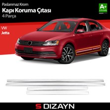 S-Dizayn VW Jetta Kapı Koruma Çıtası Krom 2011-2019