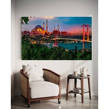 Özkacar Group Istanbul Camii Manzara Ev Duvar Salon Güzellik Salonu Ofis Dükkan Dekarasyon Kanvas Tablo