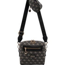 Silver Polo  Kadın Çapraz Çanta 1038-48492 Sılver Polo Çapraz Bayan Çantası M178 Füme-Mat Siyah