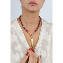 Liveyn Design Balık Figürlü Doğaltaş Kolye