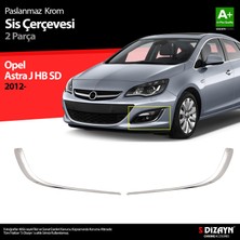 S-Dizayn Opel Astra J Krom Sis Farı Çerçevesi 2012-2020