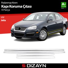 S-Dizayn VW Jetta Kapı Koruma Çıtası Krom 2006-2011
