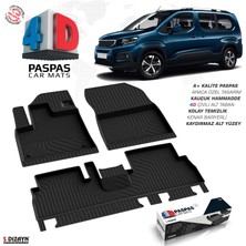 S-Dizayn Peugeot Rifter 4D Havuzlu Paspas 2019-2023 A+Kalite