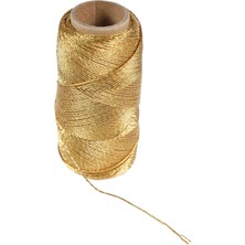 Roco Paper Co. Altın Renkli Dekoratif Ip - 100 M, Hediye Paketleme, Süsleme ve El Işi Malzemesi, Dıy Ipi