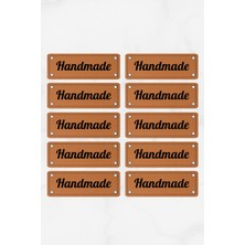 Woodmomente Kişiselleştirilebilir Lazer Kesim Deri Etiket | Isimli – Logolu – Özel Tasarım Deri Etiket Üretimi 20 Adet