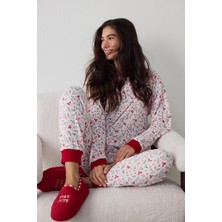 Penti Açık Pembe Merry Season  Uzun Kollu Termal Etkili Pijama Takımı