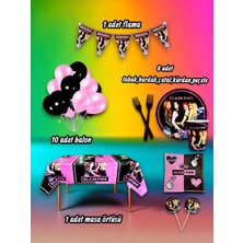 8 Kişilik Blackpink Temalı Midi Set - Doğum Günü Parti ve Eğlenceli Etkinlikler Için