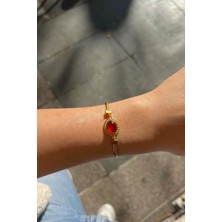 Erer Gümüş Gümüş Akik Taşlı Bileklik HS79E21