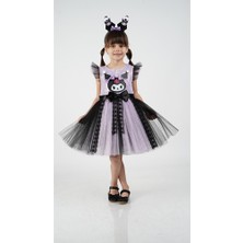 Ahsenim Bebe Kuromi Kız Çocuk Tül Elbise