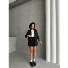 Leopar Astarlı Blazer Ceket