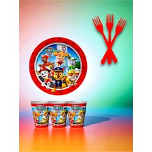 8 Kişilik Paw Patrol Temalı Tek Kullanımlık Servis Seti