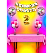 Flamingo Temalı 2 Yaş Doğum Günü ve Özel Etkinlik Mega Kombin Seti