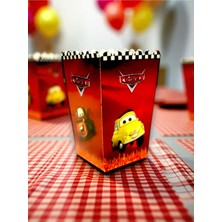 24 Kişilik Cars Temalı Mısır Kutusu / Ikramlık Kutusu (24 Adet)