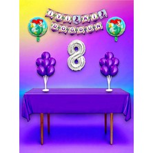 Denizkızı Temalı 8 Yaş Doğum Günü ve Özel Etkinlik Mega Kombin Seti