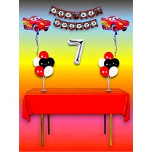 Cars Temalı 7 Yaş Doğum Günü ve Özel Etkinlik Mega Kombin Seti