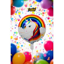 1 Adet Unicorn Temalı Folyo Balon - Parti ve Doğum Günü Kutlamaları Için