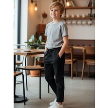 Zekids Erkek Çocuk Esnek Kumaş Beli Lastikli Pantolon