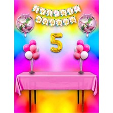 Flamingo Temalı 5 Yaş Doğum Günü ve Özel Etkinlik Mega Kombin Seti