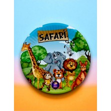 24 Kişilik Safari Temalı Tek Kullanımlık Tabak (24 Adet)