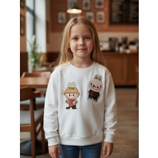 Zekids Kız Çocuk Pamuklu Karakter Işlemeli Sweatshirt