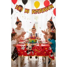 Sevimli Fare Temalı Parti Seti (8 Kişilik Servis + Dekorasyon)