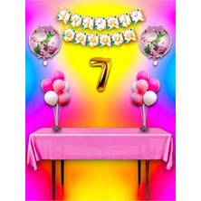 Flamingo Temalı 7 Yaş Doğum Günü ve Özel Etkinlik Mega Kombin Seti