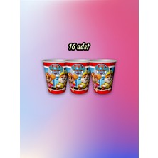 16 Adet Paw Patrol Temalı Bardak - Doğum Günü Parti ve Eğlenceli Etkinlikler Için
