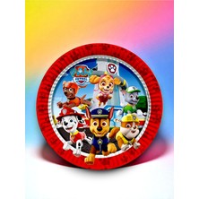 16 Kişilik Paw Patrol Temalı Tek Kullanımlık Tabak (16 Adet)