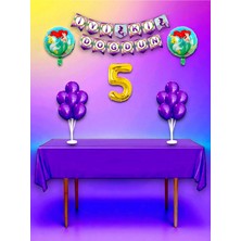 Denizkızı Temalı 5 Yaş Doğum Günü ve Özel Etkinlik Mega Kombin Seti