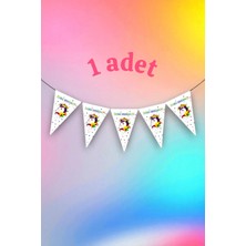 1 Adet Unicorn Temalı Flama - Parti ve Etkinlikler Için Asılabilir Süs