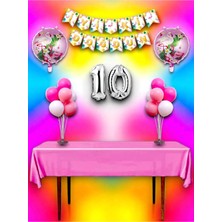 Flamingo Temalı 10 Yaş Doğum Günü ve Özel Etkinlik Mega Kombin Seti