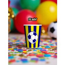 16 Adet Sarı Lacivert Temalı Bardak - Doğum Günü Parti ve Eğlenceli Etkinlikler Için