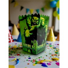8 Kişilik Hulk Temalı Mısır Kutusu / Ikramlık Kutusu (8 Adet)