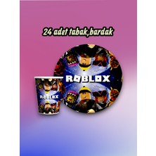 24 Kişilik Roblox Temalı Parti Seti - Doğum Günü ve Özel Kutlamalar Için
