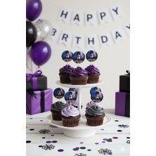 8 Adet Wednesday Temalı Kürdan Seti / Ikramlık Süsü (8 Adet)