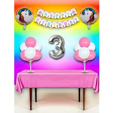 Unicorn Temalı Doğum Günü ve Özel Etkinlik Mega Kombin Seti