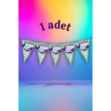 1 Adet Denizkızı Temalı Flama - Parti ve Etkinlikler Için Asılabilir Süs