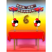 Cars Temalı 6 Yaş Doğum Günü ve Özel Etkinlik Mega Kombin Seti