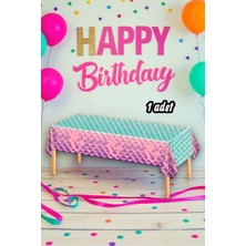 1 Adet Denizkızı Temalı Masa Örtüsü - Parti ve Kutlamalar Için Masa Örtüsü