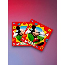 8 Kişilik Mickey Mouse Temalı Tek Kullanımlık Peçete (8 Adet)