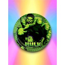 8 Kişilik Hulk Temalı Tek Kullanımlık Tabak (8 Adet)