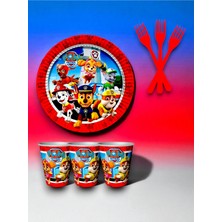 16 Kişilik Paw Patrol Temalı Tek Kullanımlık Servis Seti